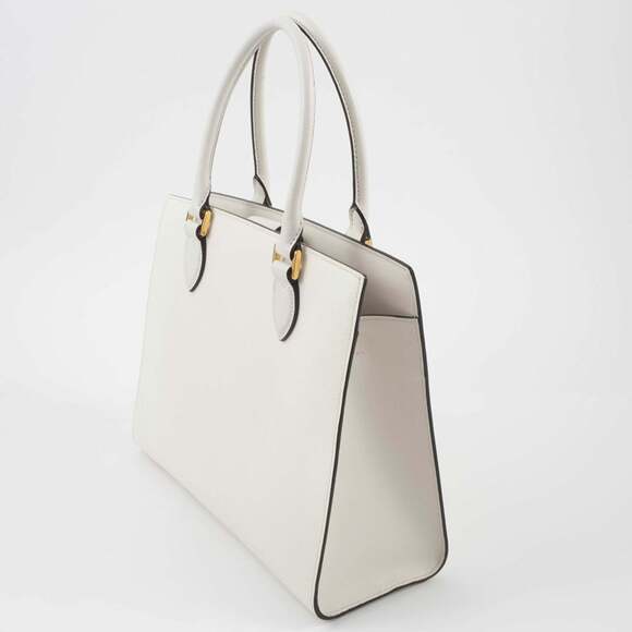 Prada Women's Saffiano Leather Shoulder Bag 1BA227 White - Picture 8 of 16